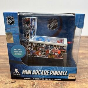 New NHL Mini Arcade Pinball Collector Series Deluxe #041 Music & Lightbox